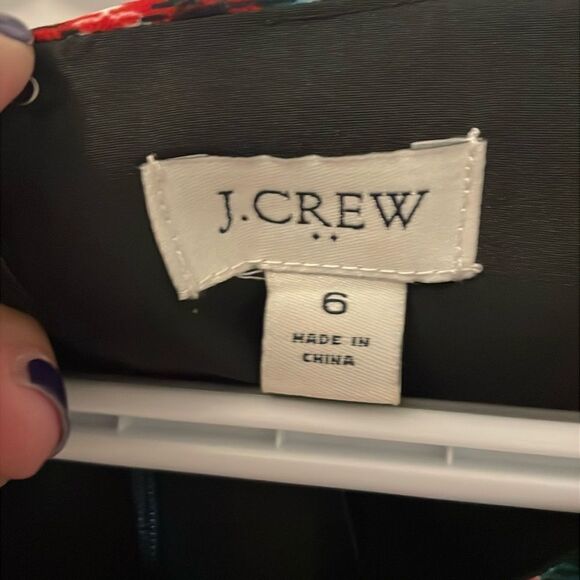 New J. Crew Factory Plaid Sheath with Feather Hem - Picture 2 of 5